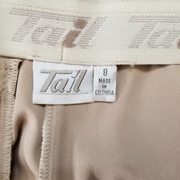 Tail Capri Crop Golf Pants Sz 8 Tan - Picture 8 of 8